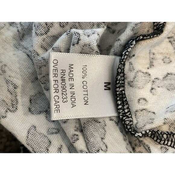 Pacsun Basics Top Womens Regular Fit Short Sleeve Cotton Black White Size Medium - Picture 6 of 6